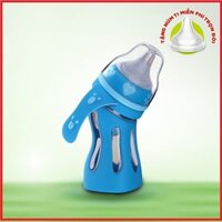 [Giá tốt] Bình sữa thủy tinh cổ cong đa năng Tiny baby 180ml - Chính hãng