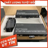 {giá tốt} Bộ chuyển đổi HDMI qua cáp quang FC 20km có sử dụng cổng USB