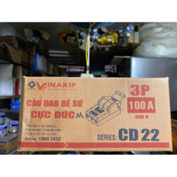 (Giá Tốt) Cầu Dao Điện 3 Pha 100A/600V Vinakip Cực Đúc