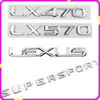 [GIÁ TỐT - CHÍNH HÃNG 100%] Decal tem chữ Lexus, LX570, LX470, Super Sport dán đuôi xe ô tô Lexus, chất liệu nhựa ABS ca
