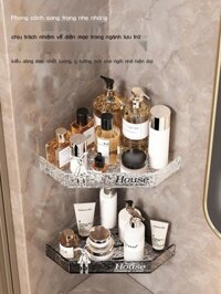 [GIÁ TỐT CHỌN MẪU] Giá treo phòng tắm không đục lỗ, giá ba chân 2 lớp treo tường, giá treo phòng tắ