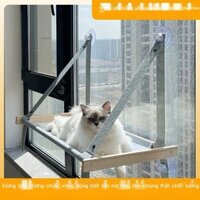[GIÁ TỐT CHỌN MẪU] Internet nổi tiếng mèo võng gỗ nguyên khối có thể gập lại cửa sổ kính ban công t