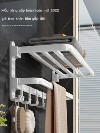 [GIÁ TỐT CHỌN MẪU] Nuoqing giá treo khăn phòng tắm không đục lỗ giá treo khăn phòng tắm màu trắng k