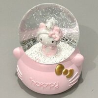 [GIÁ TỐT CHỌN MẪU] quả cầu pha lê hellokitty hộp nhạc tuyết phát sáng phim hoạt hình người bạn thân