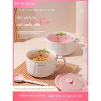 [GIÁ TỐT CHỌN MẪU]Hộp cơm trưa bằng sứ có thể hâm nóng bằng lò vi sóng hộp bento dành riêng cho nhân viên văn phòng căng