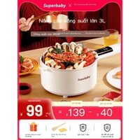 [GIÁ TỐT CHỌN MẪU]Nồi cơm điện spb Đức gia đình nồi cơm điện nhỏ ký túc xá sinh viên nồi lẩu điện đa năng 1 nồi nấu nồi