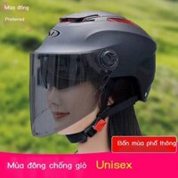 [GIÁ TỐT CHỌN MẪU]Pin Điện Xe Máy Nam Nữ Tất Cả Các Mùa Đa Năng Mùa Đông Chống Gió UV Mũ Bảo Hiểm Nửa Mũ Bảo Hiểm Harley