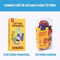 [GIÁ TỐT] Combo bộ học chữ số nam châm cho bé từ 1 tuổi, Đồ chơi ghép hình nam châm chủ đề bảng chữ cái và chữ số