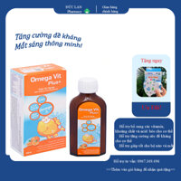 [Giá Tốt] Dầu cá Siro Omega Vit Plus+ tăng cường đề kháng, tốt cho não bộ và mắt chai 100ml