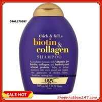 [Giá tốt] Dầu Gội Ngăn Rụng Tóc Biotin & Collagen OGX Thick & Full 385ml - 100% Authentic - Chính hãng - chính hãng