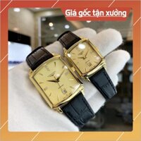 [Giá Tốt] Đồng Hồ Cặp Đôi longines Sapphire LG025A Mặt Chữ Nhật Máy Pin Nhật Chống nước, Chống Xước Tuyệt Đối