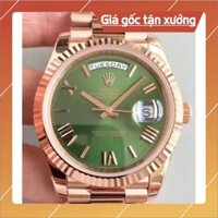 [Giá Tốt] Đồng Hồ Nam RoLex Day-Date Sapphire RA75 XANH La Mã Máy cơ Automatic Nhật