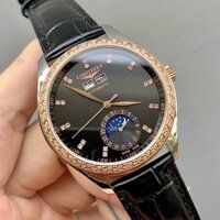 [Giá Tốt] Đồng Hồ Nam Lon.gines Sapphire LA85 Viền Đá Full chức năng Máy Cơ Automatic Nhật