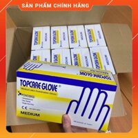 (Giá Tốt) 🌺Găng Tay Y Tế TopCare Glove,HỘP 100 chiếc✅[ 1 THÙNG 10 HỘP]