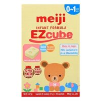 [Giá Tốt - Hàng Nhật] 1 hộp (16 thanh) Sữa Meiji cube 0-1 tuổi ( Hàng nhập khẩu )