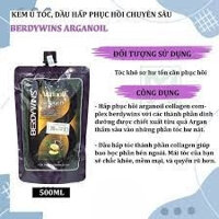 [giá tốt ]Kem ủ tóc collagen BERDYWINS 500ML cung cấp dưỡng chất AGANOIL phục hồi tóc hư tổn siêu mượt