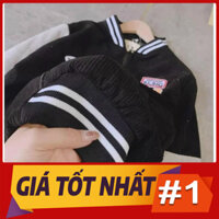 Giá Tốt Nhất ÁO KHOÁC KAKI Nhung Gân Bomber Thêu 33 (M1940 - Kèm Ảnh Thật) - Được Đổi Size