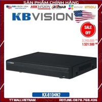 {Giá Tốt Nhất} Đầu ghi 8mp 4 kênh IP KBVISION KX-4K8104N2 Độ phân giải chuẩn 4K H265