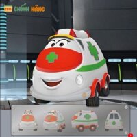 [GIÁ TỐT NHẤT]  Mô hình Xe cấp cứu WheeWheels Deluxe Amby Chính hãng - Có bánh trớn, mở cốp sau và băng ca