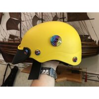 [GIÁ TỐT] Nón Bảo Hiểm Trơn - Màu Sơn Nhám - Nhiều Màu Sắc - Gắn 7 Ốc + Gù TiTan Gr5 Siêu Ngầu