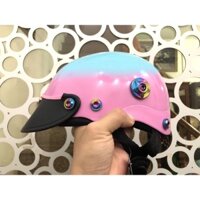 [GIÁ TỐT] Nón Bảo Hiểm Trơn Sơn Nhiều Màu Sắc - Mix 2 Tầng - Gắn 8 Ốc + Gù TiTan Gr5 Siêu Ngầu