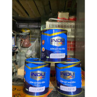 (Giá Tốt) Sơn Sắt Mạ Kẽm INDU , Sơn Sắt Mạ Kẽm Hộp 750ml