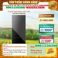 [Giá Tốt] Tủ lạnh Panasonic Ngăn đông mềm diệt khuẩn 420L NR-BX471WGM9 - Mặt gương - BH 2 năm