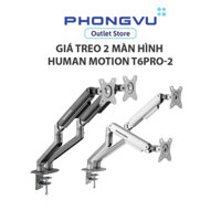 Giá treo 2 màn hình Human Motion T6Pro-2 - Bảo hành 12 tháng