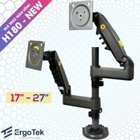Giá Treo 2 Màn Hình NB H180 / NB F160 NEW 17 - 27 Inch - Tay Arm Treo Đỡ Hai Màn Hình Gắn Bàn - Dual Monitor Arm