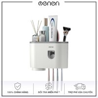 Giá treo bàn chải kem đánh răng nhà tắm OENON, Bộ nhả kem tự động 1 cốc - OEKEM