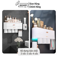 giá treo bàn trải kèm nhả kem đánh răng tự động aswei A2109 + A2202