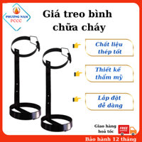 Giá treo bình chữa cháy, đai treo bình chữa cháy bằng sắt, dùng cho bình bột 4kg, 8kg, bình khí co2 3kg và 5 kg