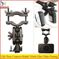 Giá treo camera hành trình lên cổ gương chiếu hậu đa năng