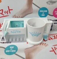 Giá treo để bàn chải, kem đánh răng kèm cốc - 1
