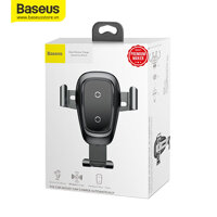 Giá treo điện thoại tích hợp sạc nhanh Baseus Metal Wireless Charger Gravity Car Mount (Gắn khe gió máy lạnh)