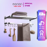 Giá Treo Đồ Nhà Tắm INOX 304 Vắt Khăn Lắp Đặt Dán Tường Hoặc Khoan - G304 - OENON