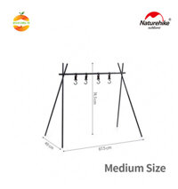 Giá Treo Đồ Tiện Lợi Thiết Kế 4 Móc dùng Cho Du Lịch Dã Ngoại Cắm Trại NatureHike NH19BJ082
