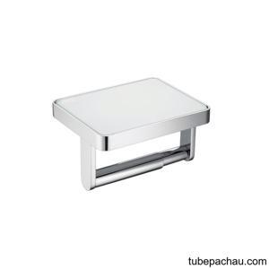 Giá treo giấy vệ sinh mặt kiếng trắng 495.80.231