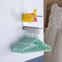 Giá treo Inox SUS304 Nanichino móc phơi dán tường gạch men có sẵn Keo