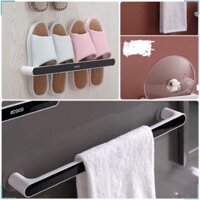 Giá treo khăn, cài dép, vung nồi Ecoco dán cường lực siêu chắc [ FreeShip ]