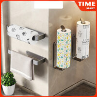 Giá Treo Khăn Giấy, Màng Bọc Thực Phẩm Nhà Bếp, Chất Liệu Nhôm Hàng Không, Cài Đặt Không Cần Khoan. TT11