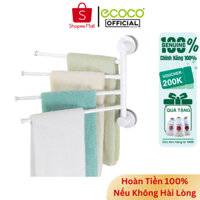 Giá Treo Khăn Nhà Tắm ECOCO, Thanh Treo Khăn Hút Chân Không Siêu Tiện Lợi, Không Cần Khoan Đục
