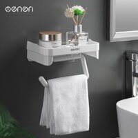 Giá Treo Khăn Nhà Tắm, Kệ Để Đồ Nhà Bếp Đa Năng Lắp Đặt Dán Tường Tiện Lợi OENON 387