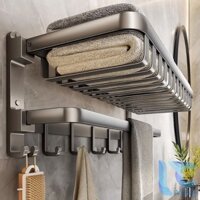 Giá Treo Khăn Nhà Tắm Living C, Khung Treo Khăn Tắm Dán Tường Sang Trọng, Đa Năng, Tiện Dụng