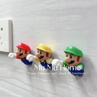 Giá treo khăn tắm không cần khoan, móc Mario dễ thương, giá treo chìa khóa cửa nhà, giá treo khăn tắm