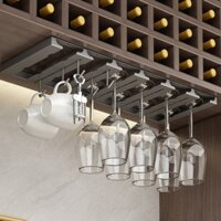 Giá treo ly rượu vang gia đình kèm móc treo CZ202