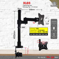 Giá Treo Màn Hình 17-32 Inch - Arm Monitor - Xoay 360 độ - Chân Đứng - Lắp Đặt Kẹp Bàn