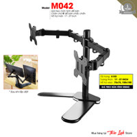 Giá Treo Màn Hình - Thiết Kế Chân V Để Bàn - Giá Đỡ 2 Màn Hình - Hỗ Trợ Màn 17 - 27 Inch