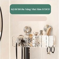Giá Treo Máy Sấy Tóc Dán Tường Nhà Tắm, Kệ Đỡ Máy Sấy Tóc Đa Năng Tiện Lợi