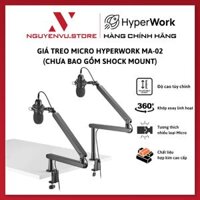 Giá treo Micro HyperWork MA-02 (MA02) - Hợp kim chịu lực cao cấp, hỗ trợ 2 hình thức lắp đặt - Hàng chính hãng